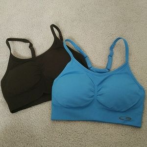 COPY - $30 for 2 NWOT Champion padded sports bra tops XS